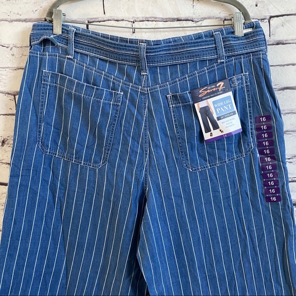 💝👼😇SEVEN7- Wide Leg Capri Pants - Size 16 - Picture 7 of 12